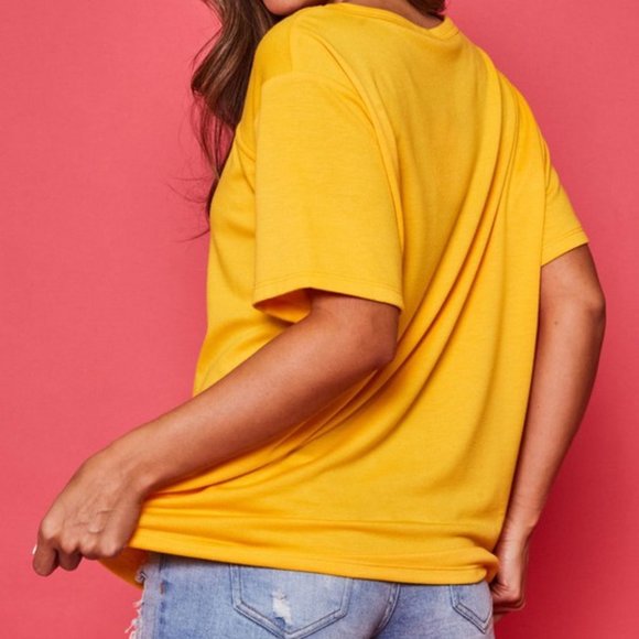 Yellow Peak a Boo Top - Picture 2 of 2